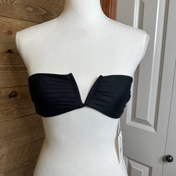 Andie Swim The Scala Top Strapless Bandeau in Black Size XS NWT - Picture 3 of 11
